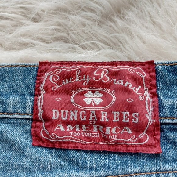 Lucky Brand Dungarees by Gene Montesano Straight Legs Denim Jeans 10/30 - Picture 9 of 9